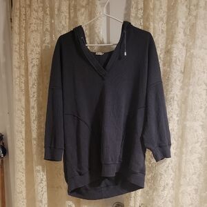 Free People Waffle Knit Hoodie